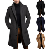 Men's Elegant 3/4 Casual Business Coats - Khaki - Jacket - 3XL - Polyester - image 14