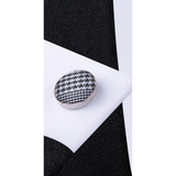 Funki Buys | Neckties | Men's 3 Pcs Pink White Striped Tie Set
