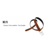 Men's Genuine Leather Reversible Belt - Brown/Black - Men's Belt - 105cm (Waist 90cm) - Genuine Leather - image 25