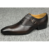 Men's Luxury Leather Brogue Dress Shoe - Auburn - Men's Dress Shoe - 48 B - Genuine Leather - image 15