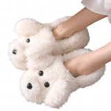 Women's Novelty Slippers Dog Slippers - Beige - Dog Slippers - 44 B - Plush - image 1