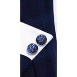 Funki Buys | Neckties | Men's 3 Pcs Blue Paisley Formal Tie Set