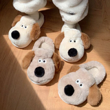 Women's Cute Puppy Slippers - Cream - Full Puppy Slippers - 34-35 - Plush - image 12