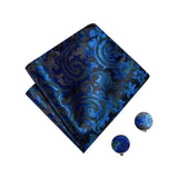 Men's 4 Pcs Luxury Royal Blue Tie Vest Set - Royal Blue - 4pc Tie Set - MJ-0128 - 3XL - Silk - image 7