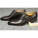Men's Luxury Leather Brogue Dress Shoe - Auburn - Men's Dress Shoe - 48 B - Genuine Leather - image 21