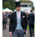 Men's Handcrafted Luxury Formal Top Hats - Gray - Hat 15cm - S(55cm) - Wool - image 38