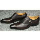 Men's Luxury Leather Brogue Dress Shoe - Auburn - Men's Dress Shoe - 48 B - Genuine Leather - image 19
