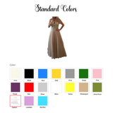 Women's Chiffon Beaded Prom Dress - Gold - Prom Dress - 28W - Chiffon Lace - image 16
