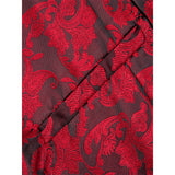 Men's 4 Pcs Formal Floral Tie Vest Sets - Brown - 4pc Tie Set - HT-MJ-0093 - 3XL - Silk - image 44