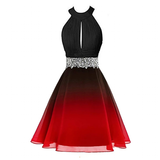 Women's Chiffon Short Cocktail Dress - Black/Multi - Dress - 26W - Polyester/Chiffon - image 15