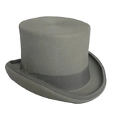 Men's Handcrafted Luxury Formal Top Hats - Gray - Hat 15cm - S(55cm) - Wool - image 32