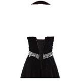 Women's Chiffon Short Cocktail Dress - Black/Multi - Dress - 26W - Polyester/Chiffon - image 5