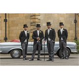 Men's Handcrafted Luxury Formal Top Hats - Gray - Hat 15cm - S(55cm) - Wool - image 37