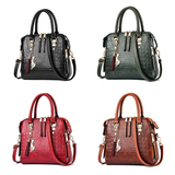 Handbags Women's Crocodile Pattern Tote - Alligator Pattern - Green - Small - PU Leather - image 25