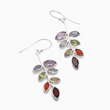 Elegant Multicolored Drop Earrings - Multicolor - Drop Earrings - One Size - Alloy - image 1