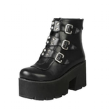 Women's Gothic Punk Platform Shoes - Black - 1 - Platform Shoes - 43 B - PU Leather - image 27