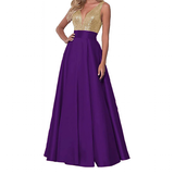 Women's Satin Sequin Evening Dress - Rose Gold - Evening Dress - US22 - Satin/Sequin - image 29