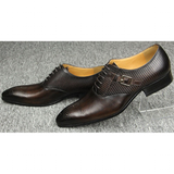 Men's Luxury Leather Brogue Dress Shoe - Auburn - Men's Dress Shoe - 48 B - Genuine Leather - image 17