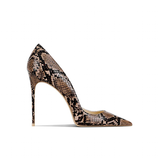 Women's Snake Skin Pattern High Stilettos - Pink/Black 1 - 12cm Heel / Stiletto Shoes - 46 B - PU Leather - image 36
