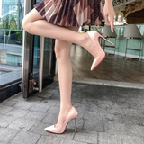 Women's Formal Red Sole Stiletto Pumps - Black - 1 / 12cm Stiletto - 44 B - PU Leather - image 26