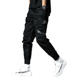 Men's Streetwear Hip Hop Cargo Pants - Black - XXXL - Polyester - image 1