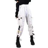 Women's Retro Streetwear Cargo Pants - White - 2 / Cargo Pants - 5XL - Polyester - image 47