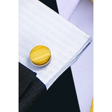 Funki Buys | Neckties | Men's 3 Pcs Yellow Luxury Formal Tie Set