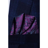 Funki Buys | Neckties | Men's 3 Pcs Purple Black Formal Slk Tie Set