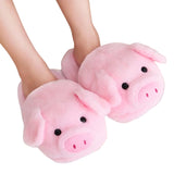 Women's Pink Pig Winter Soft Slippers - Pink - Pig Slippers - 9 B - Plush - image 3
