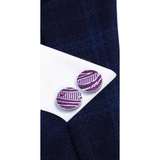 Funki Buys | Neckties | Men's 3 Pcs Purple Paisley Formal Tie Set