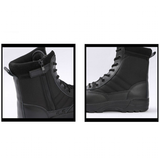 Men's Tactical Military Desert Hiking Boots - Black - Hiking Boots - 46 B - PU Leather - image 15