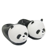 Women's Cute Panda Slippers - Grey/White - Panda Slippers - One Size - Plush - image 3