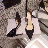 Women's Leather Sequin Glitter Bridal Shoe - Champaign - 4cm / Stilettos - 44 B - Genuine Leather - image 22