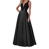 Women's Satin Sequin Evening Dress - Rose Gold - Evening Dress - US22 - Satin/Sequin - image 46
