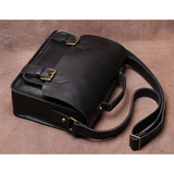 Messenger Bags Men's Leather Work Bags - Black - Bag - Medium - Genuine Leather - image 21