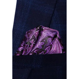 Funki Buys | Neckties | Men's 3 Pcs Purple Paisley Formal Tie Set