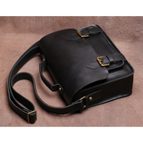 Messenger Bags Men's Leather Work Bags - Black - Bag - Medium - Genuine Leather - image 19
