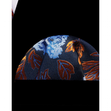 Funki Buys | Neckties | Men's 3 Pcs Blue Orange Floral Tie Set
