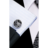Funki Buys | Neckties | Men's 3 Pcs Luxury Black Silver Tie Set