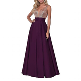 Women's Satin Sequin Evening Dress - Rose Gold - Evening Dress - US22 - Satin/Sequin - image 42