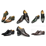 Men's Luxury Leather Brogue Dress Shoe - Auburn - Men's Dress Shoe - 48 B - Genuine Leather - image 30