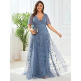 Women's Long Sequin Lace Formal Dress - Green - Gown - 26 - Polyester/Chiffon/Tulle - image 20