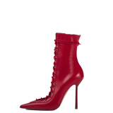 Funki Buys | Boots | Women's Stylish Lace Up Stiletto Boots