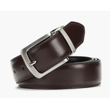 Men's Genuine Leather Reversible Belt - Coffee/Black - Men's Belt - 105cm (Waist 90cm) - Genuine Leather - image 9