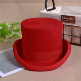 Men's Handcrafted Luxury Formal Top Hats - Gray - Hat 15cm - S(55cm) - Wool - image 15