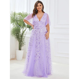 Women's Long Sequin Lace Formal Dress - Green - Gown - 26 - Polyester/Chiffon/Tulle - image 35