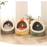 Funki Buys | Pet Beds | Cat Bed Warm Cozy Kitten Cat Cave - Pink - Rabbit / Cat Cave Bed / L / Plush - image 23