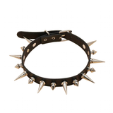 Women's Spike Collar Gothic Necklace - Black - Spike Collar Necklace - PU Leather - image 13