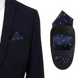 Men's Handy Pocket Square Holder - Black - 1 Pcs Pocket Square Holder - Medium - Plastic - image 5