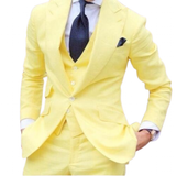 Men's Classy 3 Pcs Slim Fit Formal Suits - Brown - Light Brown / 3 Pcs Slim Fit Suit - 6XL - Polyester - image 35